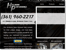 Tablet Screenshot of hellmannperformance.com